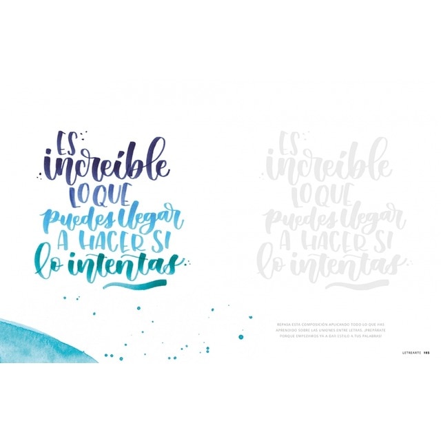 LetreArte: Descubre el arte de dibujar letras bonitas con este cuaderno de lettering para adultos. Una guía con instrucciones, consejos (Tapa blanda) 4