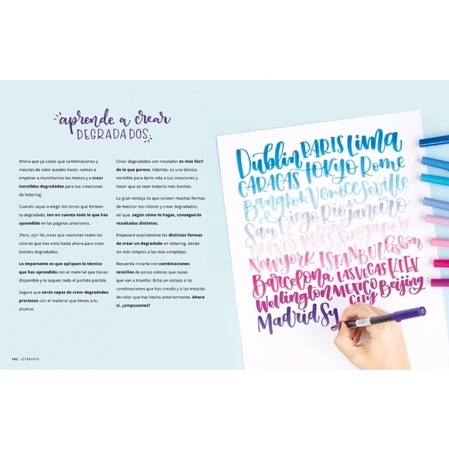 LetreArte: Descubre el arte de dibujar letras bonitas con este cuaderno de lettering para adultos. Una guía con instrucciones, consejos (Tapa blanda) 5