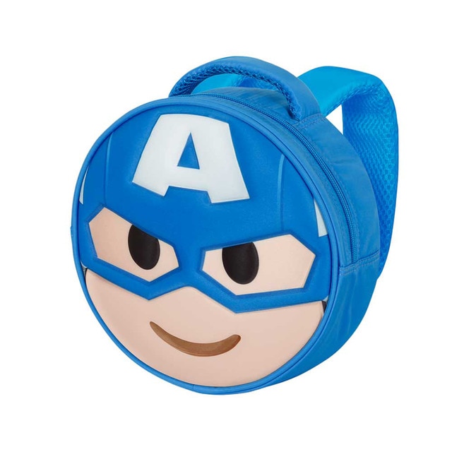 Imagem 0 de Mochila emoji Capitão América send Marvel Karactermania azul