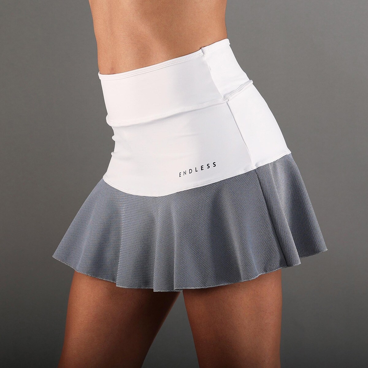 Saia de Mulher Lace Branco / Cinzento-3