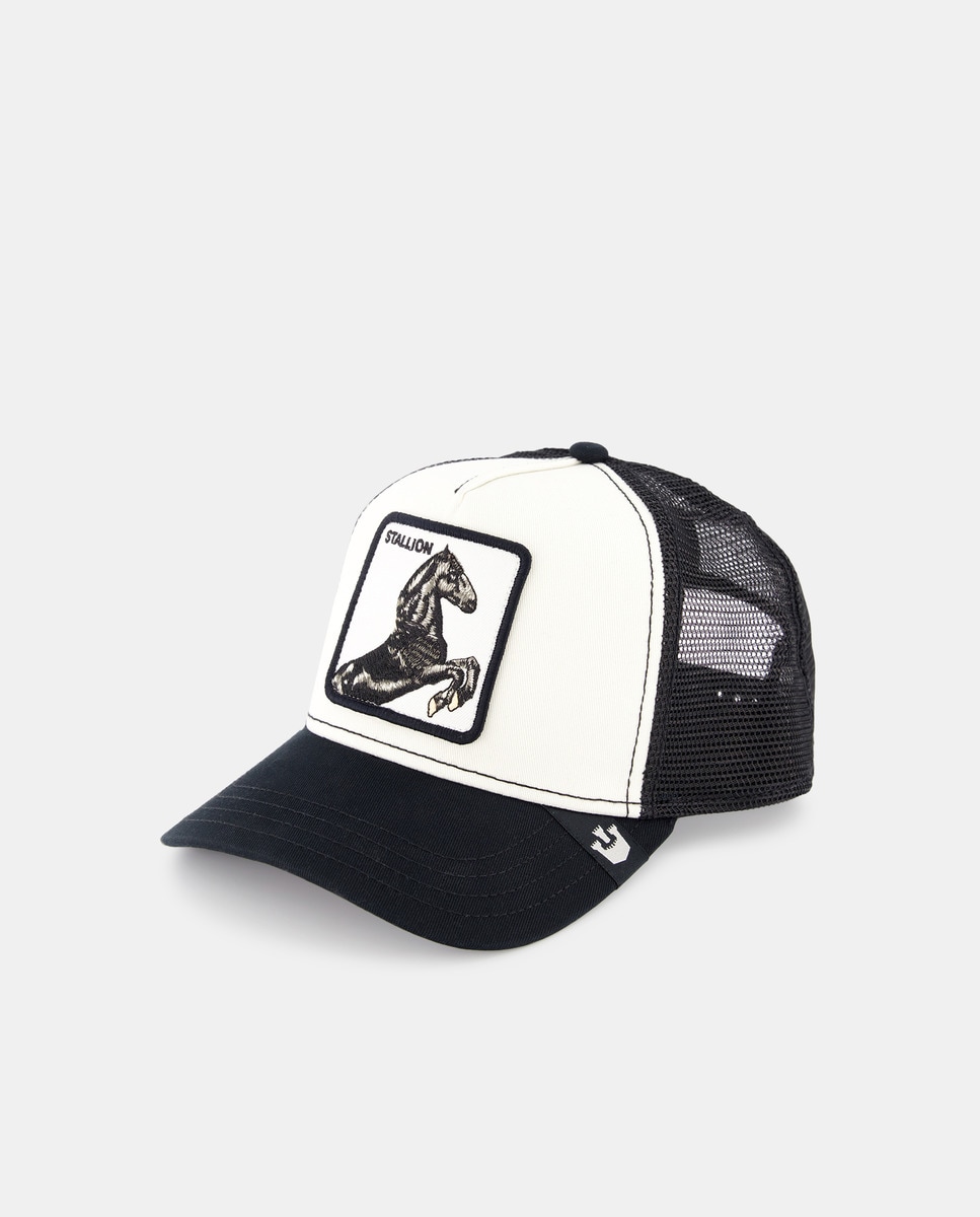 Boné Trucker de Basebol Branco-3