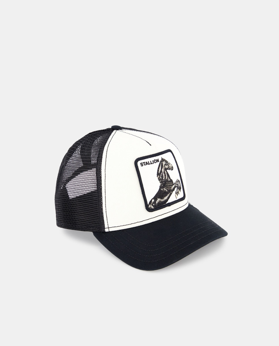Boné Trucker de Basebol Branco-1