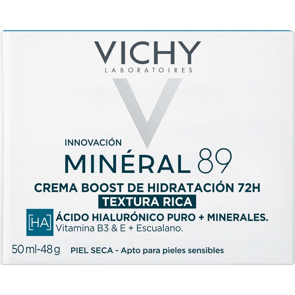 MINERAL 89 72H enriched moisturising face cream jar 50 ml for dry to very dry skin