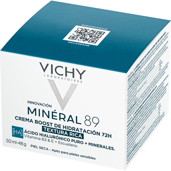 MINERAL 89 72H enriched moisturising face cream jar 50 ml for dry to very dry skin