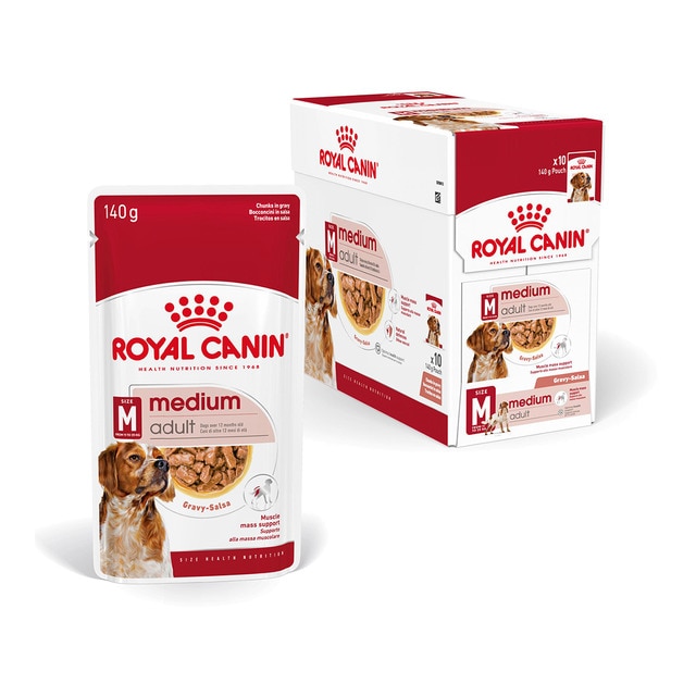 Imagen 0 de Comida húmeda para perros adultos medianos Royal Canin en salsa