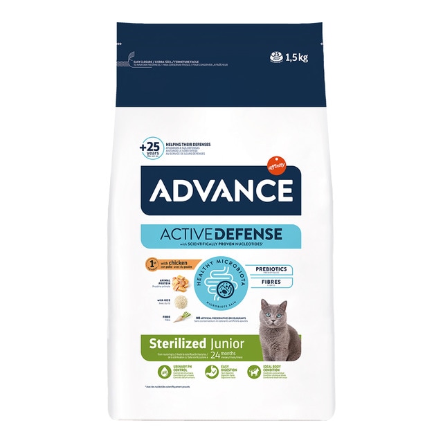Imagen 0 de Pienso para gatos jóvenes esterilizados Advance Sterilized junior pollo y arroz 1,5 kg
