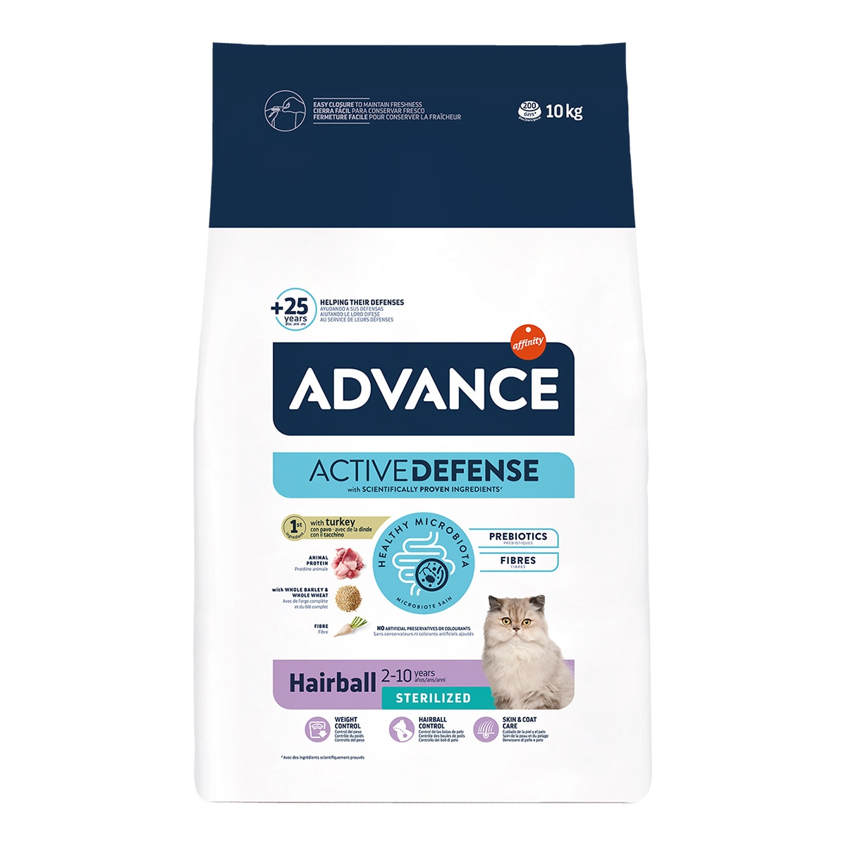 Pienso para gatos esterilizados Advance Sterilized Hairball pavo 1