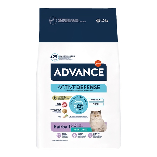 Imagen 0 de Pienso para gatos esterilizados Advance Sterilized Hairball pavo