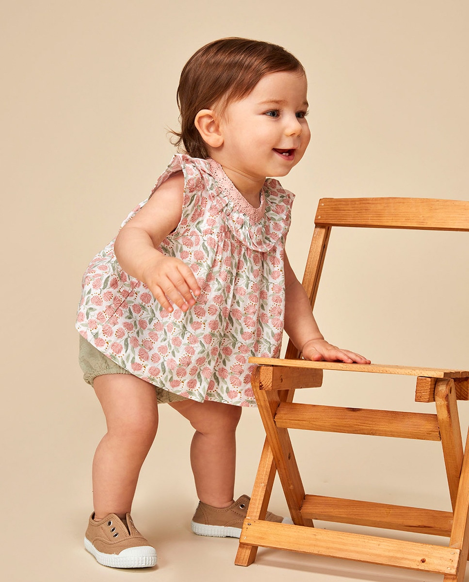 Blusa com estampado floral Branco-2