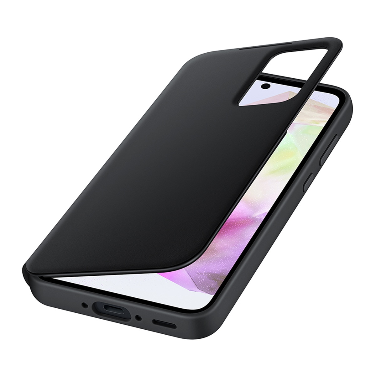 Funda con tapa inteligente negra Samsung para Galaxy A35 Negro-4