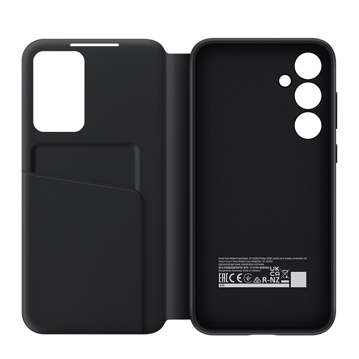 Funda con tapa inteligente negra Samsung para Galaxy A35 Negro-5