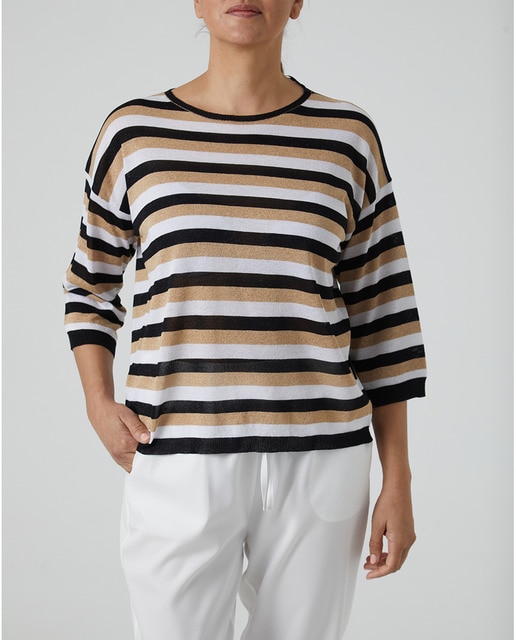 Imagen 0 de Jersey rayas lurex manga larga