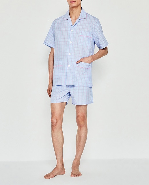 Imagen 0 de Pijama de hombre corto cuadros