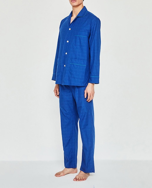 Imagen 0 de Pijama de hombre largo cuadros