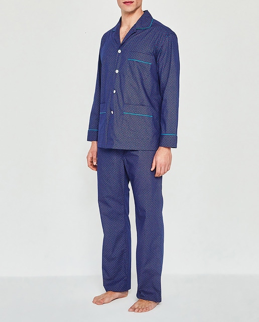 Imagen 0 de Pijama largo de hombre estampado