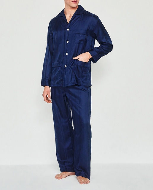 Imagen 0 de Pijama largo de hombre jacquard