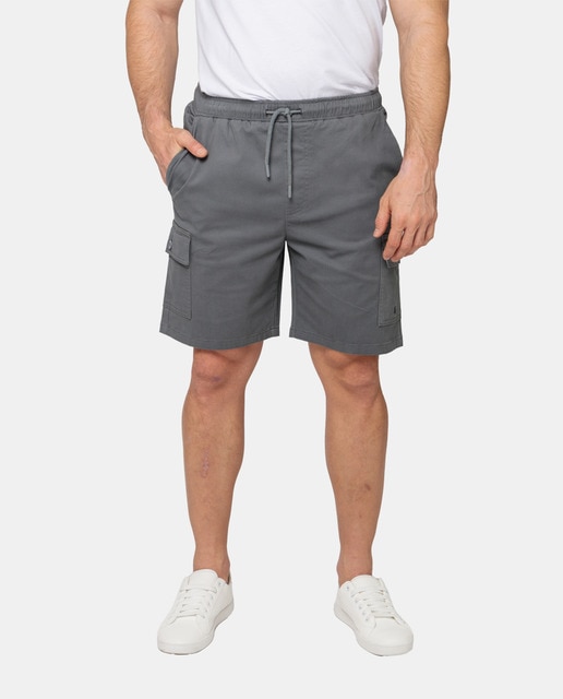 Imagen 0 de Bermuda tipo sarga en color gris petroleo