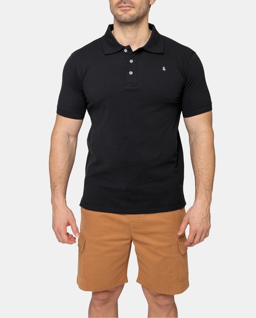 Imagen 0 de Polo en piqué en color negro