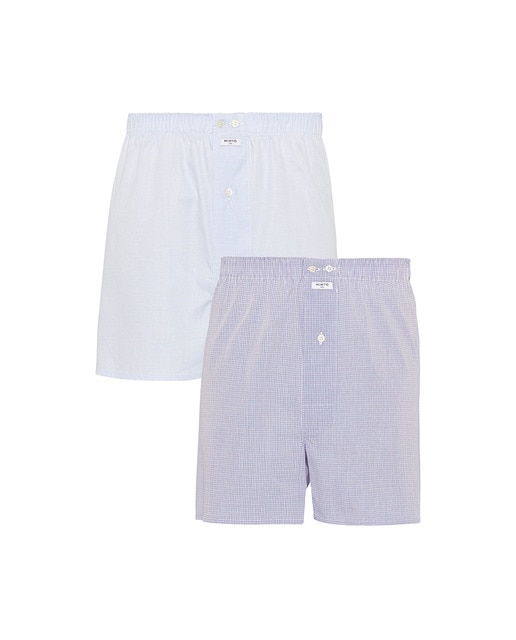 Imagen 0 de Pack de 2 boxers de tela de hombre multicolor