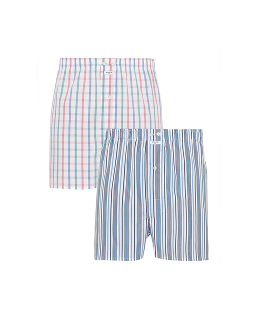 Imagen 0 de Pack de 2 boxers de tela de hombre multicolor