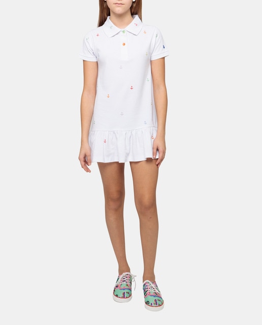 Imagen 0 de Vestido de piqué en color blanco