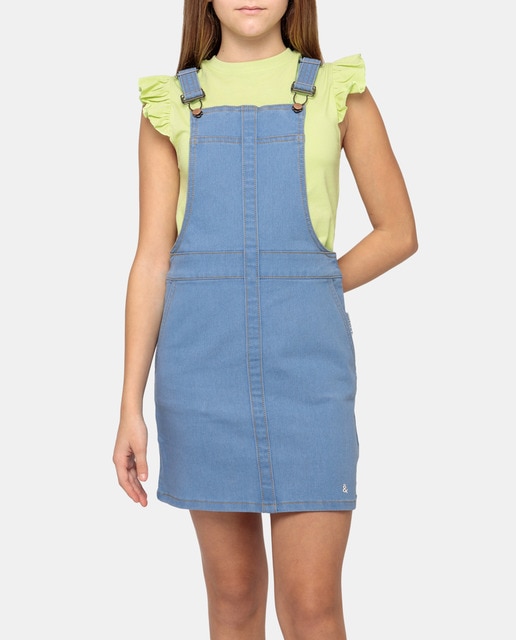 Imagen 0 de Vestido tipo peto en color vaquero