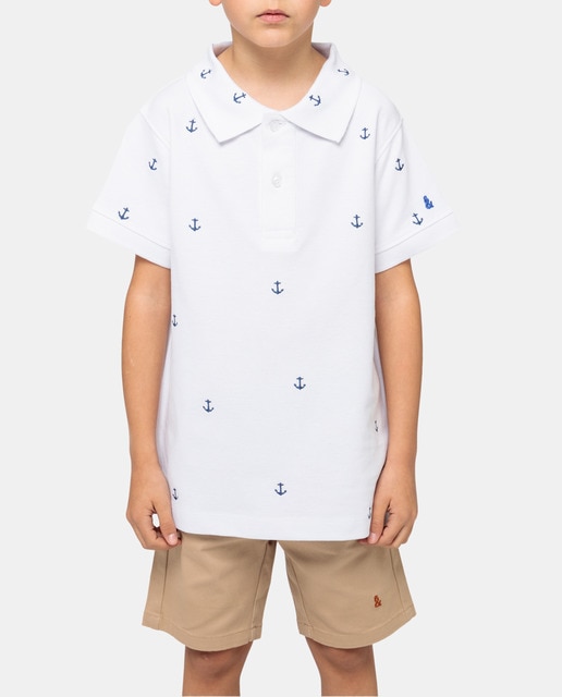 Imagen 0 de Polo en piqué en color blanco