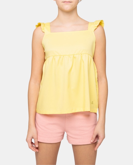 Imagen 0 de Blusa fluida en color amarillo