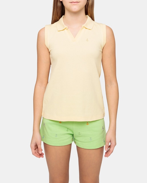 Imagen 0 de Polo en piqué en color amarillo
