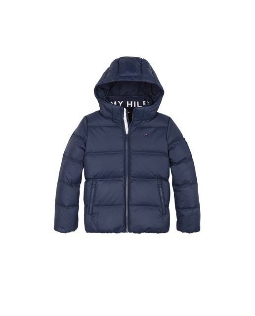 Imagen 0 de Parka de niño en azul marino con capucha extraíble