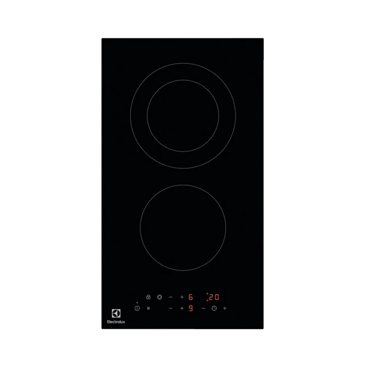 Placa Modular Vitrocerâmica Electrolux LHR3233CK Série 300 Dominó de 2 Zonas e 30 cm - Preto Preto-1