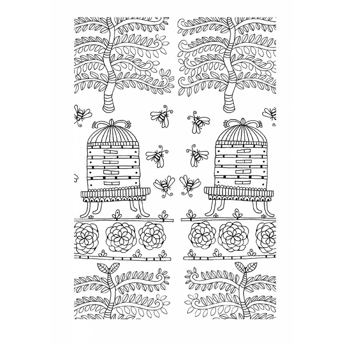 Arte antiestrés: 100 jardines para colorear (Tapa dura) 3