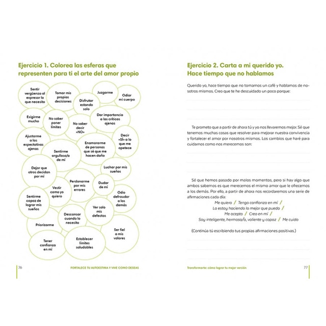 Fortalece tu autoestima y vive como deseas: Diario de ejercicios para quererte y transformar tu vida (Tapa blanda) 4