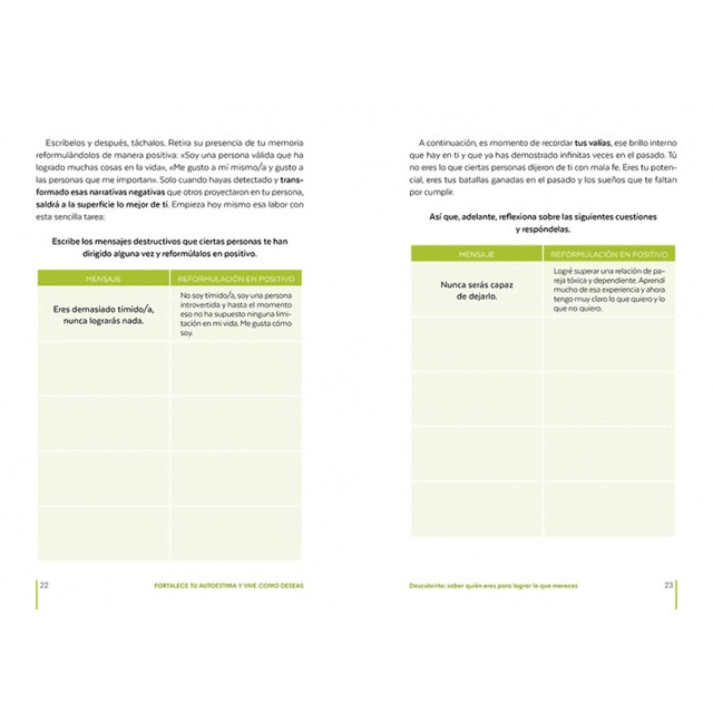 Fortalece tu autoestima y vive como deseas: Diario de ejercicios para quererte y transformar tu vida (Tapa blanda) 3