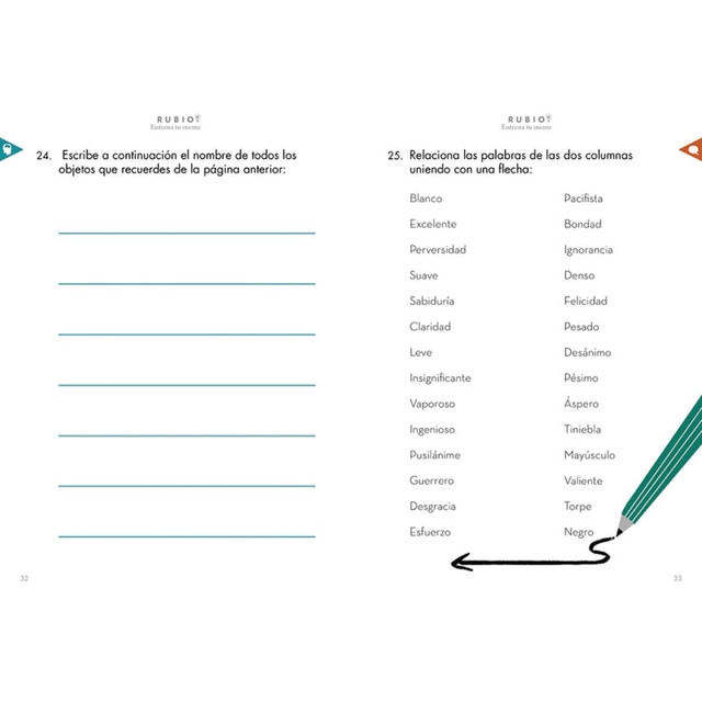 Ejercicios para potenciar la memoria y la concentración (edición exclusiva) (rubio. Entrena tu mente) 5