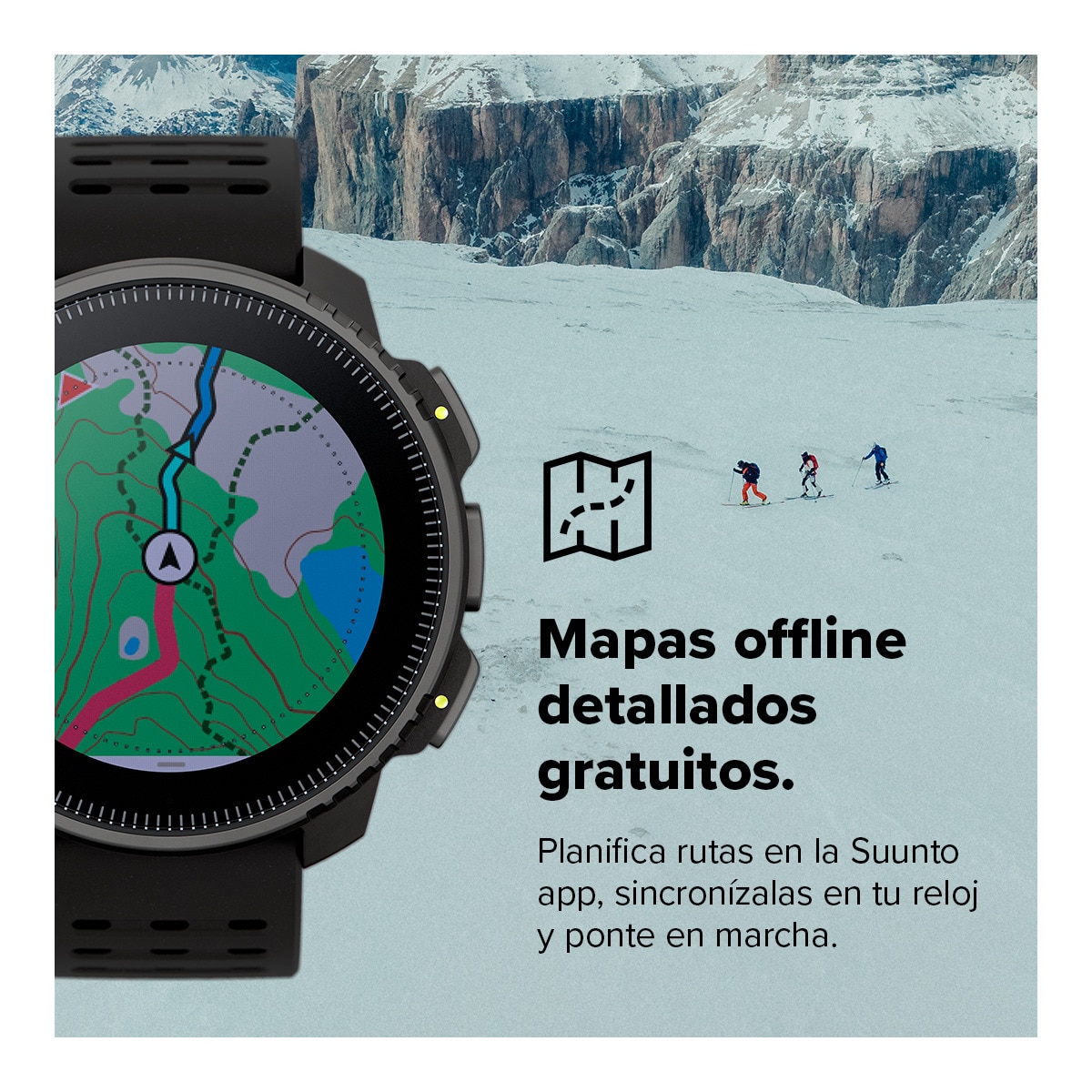 Relógio GPS Vertical Solar - Steel Preto-11