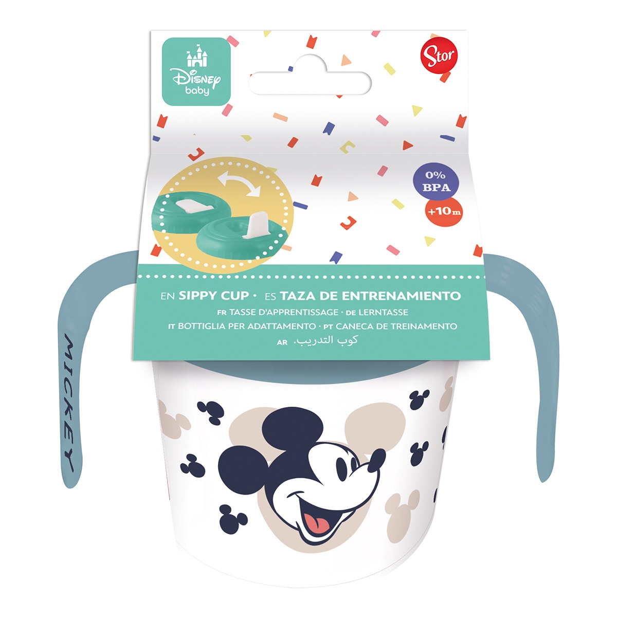 Stor taza entrenamiento 250 ml mickey mouse full of smiles Azul-2