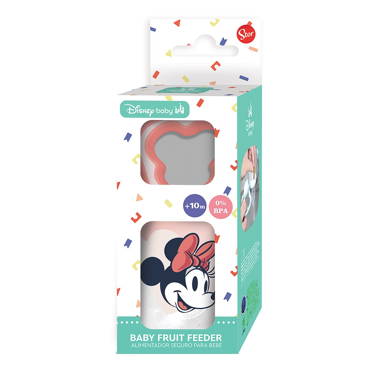 Stor alimentador antiahogo minnie mouse heart full Rosa-2