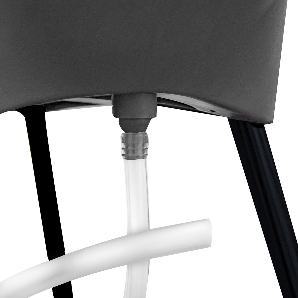 Bañera con soporte para bebé Blanco-4