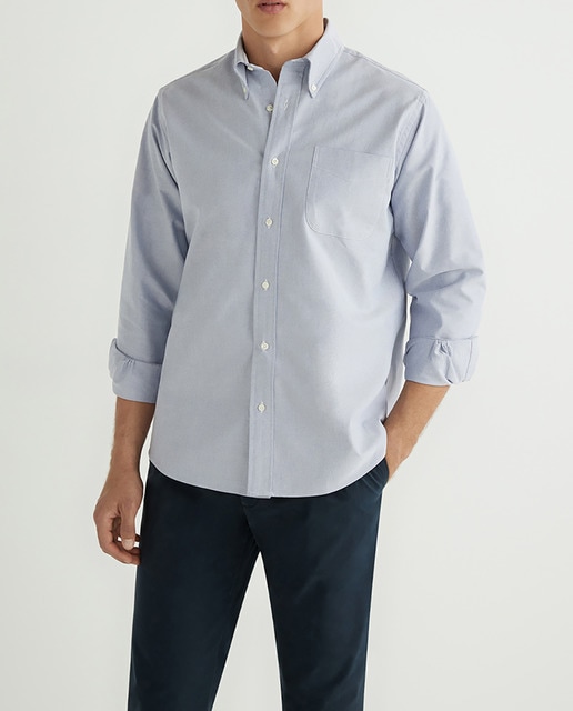 Imagen 0 de Camisa Non Iron de hombre slim lisa azul