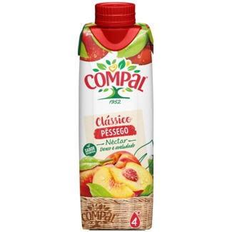 Néctar de Pêssego Clássico embalagem 30 cl - Compal