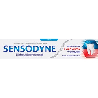 Pasta de Dentes para Sensibilidade e Gengivas embalagem 75 ml - Sensodyne