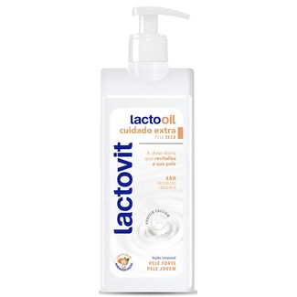Loção Corporal Lactooil Cuidado Extra Pela Seca embalagem 400 ml - Lactovit
