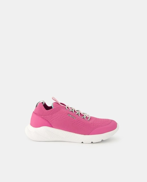 Imagen 0 de Zapatillas de niña en rosa bajas tipo running con suela transpirable y cierre adherente