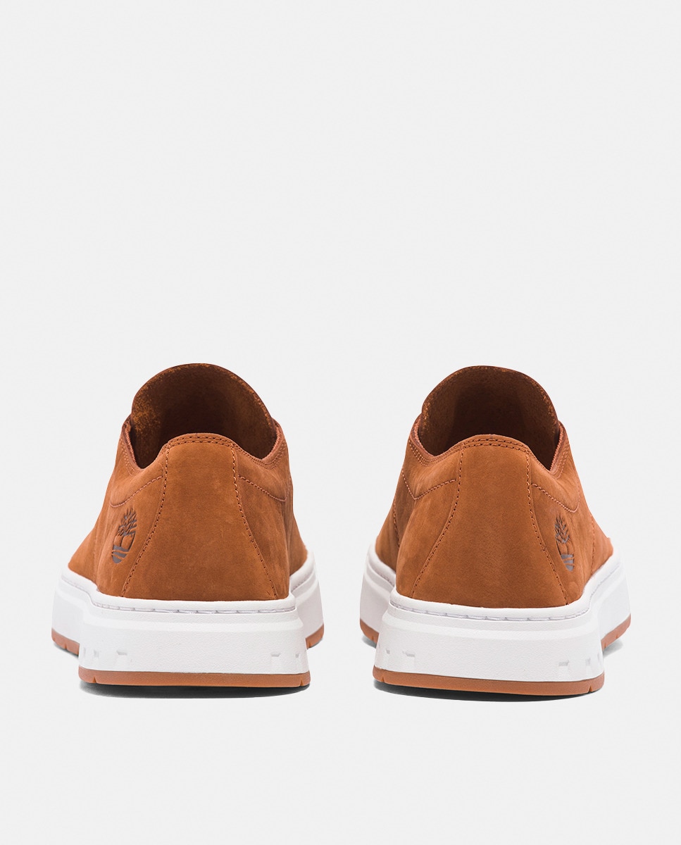 Sapatilhas Baixas Maple Grove em Pele Castanho-14