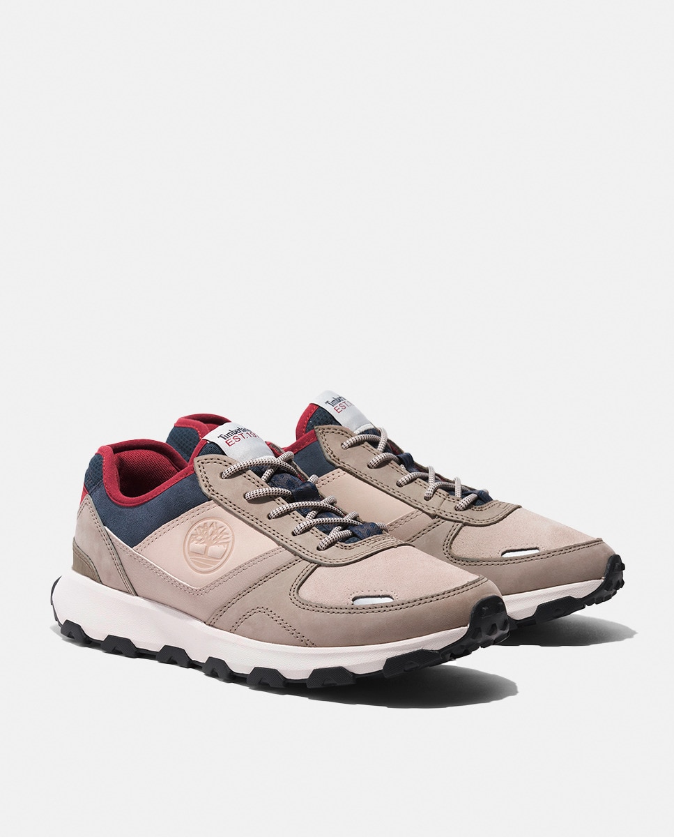 Sapatilhas Baixas Winsor Park Tipo Running em Croute Taupe-4