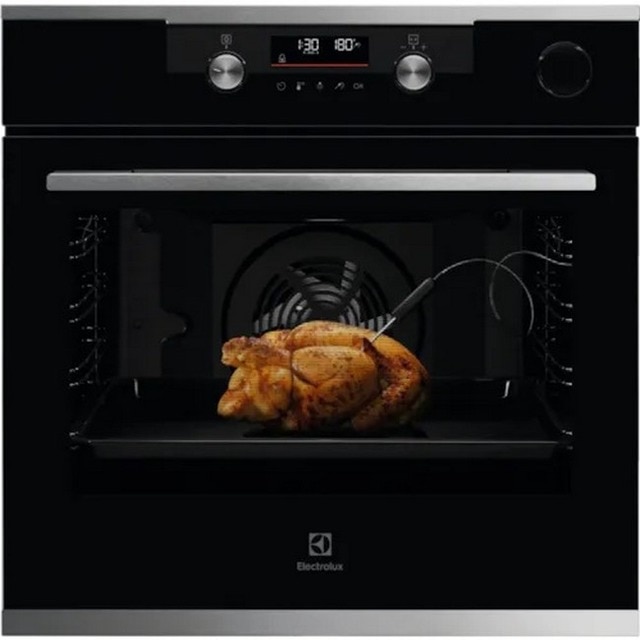 Imagem 0 de Forno a Vapor Electrolux KODDP77X Série 700 SteamCrisp com Limpeza Pirolítica de 72 Litros - Preto e Inox
