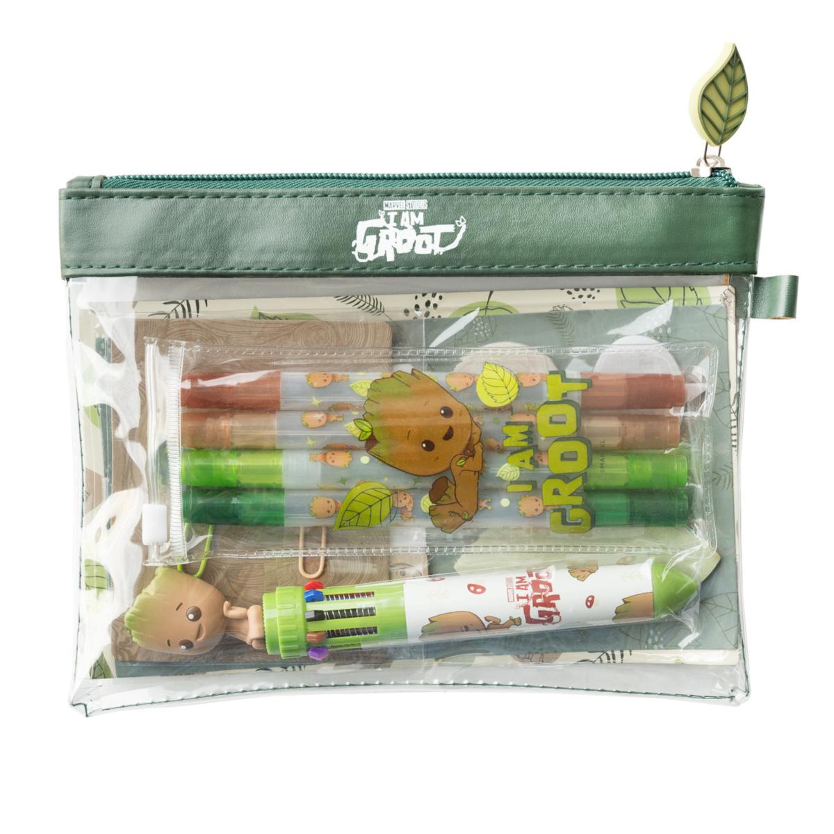 Kit de papelería Marvel Groot Erik verde Verde / Beige-2