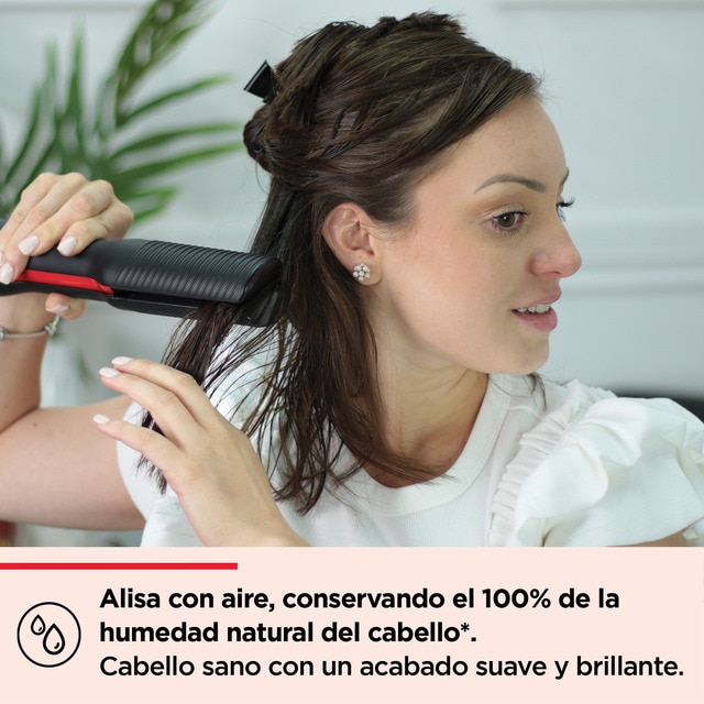 Sin Plancha Como Alisar El Pelo Con Secadora Cabello Lacio Como - Main Image
