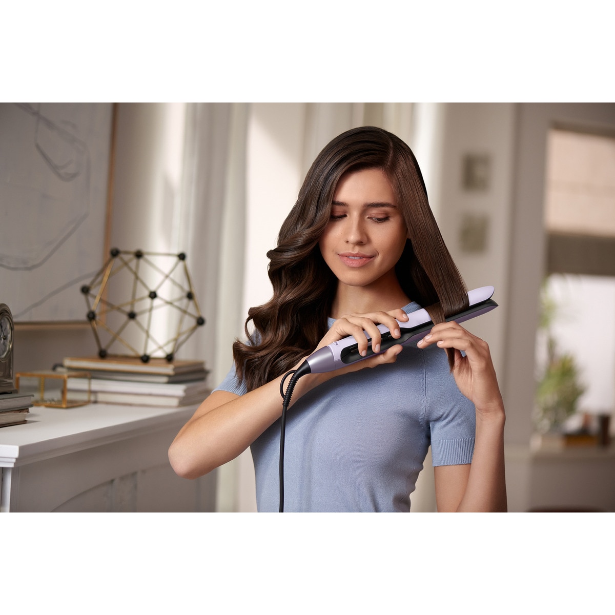 Plancha de pelo Philips Serie 5000, con tecnología ThermoShield 6